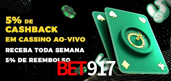 Promoções do cassino ao Vivo bet917